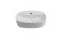 Lavabo vasque Jenna 19 5/8 po blanc lustré