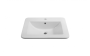 Lavabo encastré 21 7/ Elly 16 po blanc lustré