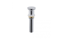 Drain de lavabo à bouton poussoir sans renvoi chrome en acier inoxydable
