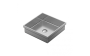 Lavabo semi-encastré Volta l 15 3/4 po en acier inoxydable