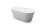 Baignoire autoportante Thuya 55 po en acrylique blanc lustré