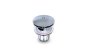 Drain et plaque de trop plein chrome en acier inoxydable