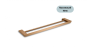 Porte-serviettes double murale 23 po Nano Vasco en acier inoxydable