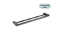 Porte-serviettes double murale 23 po Nano Vasco en acier inoxydable