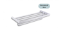 Tablette porte-serviettes murale Nova 23 po en acier inoxydable blanc mat