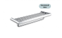 Tablette porte-serviettes murale Nova 23 po en acier inoxydable chrome