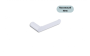 Porte-papier de toilette mural Nova en acier inoxydable blanc mat