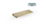 Tablette murale Muse en acier inoxydable