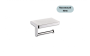 Tablette porte-papier de toilette murale Aurea en acier inoxydable chrome