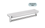 Tablette porte-serviettes murale chrome Aurea en acier inoxydable