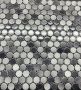 Mosaïque Perle Gris poli ﻿ 12 po x 12 po