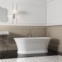 Baignoire autoportante Antika 67 po en acrylique blanc lustré