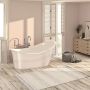 Baignoire autoportante Evora 72 1/2 po en blanc lustré