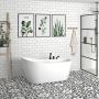 Baignoire autoportante Idea 60 po en acrylique blanc lustré