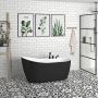 Baignoire autoportante Idea 60 po en acrylique noir mat
