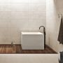 Baignoire autoportante Samos 39 3/8 po en acrylique blanc lustré