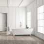 Baignoire autoportante Vecchio 67 po en blanc mat
