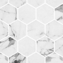 Mosaïque Hex XL Ecostone Fosco mat 12 po x 12 po