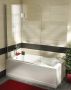 Écran de bain 45" x 55"H, panneau rond
