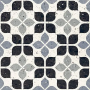 Carreau Frammenti Azzurro Fiore mat 8 po x 8 po