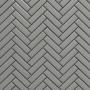 Mosaïque Herringbone Grey lustré 12 po x 12 po