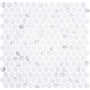 Mosaïque Penny Ecostone Venato White mat 12 po x 12 po