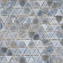 Mosaïque Symphony Trigonal Pewter lustré 12 po x 12 po