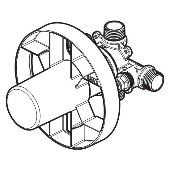 Valve de douche 1/2 po