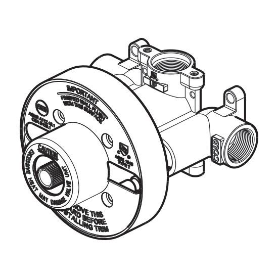 Valve thermostatique 3/4 po