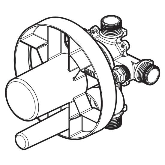 Valve de douche 1/2 po avec sélecteur