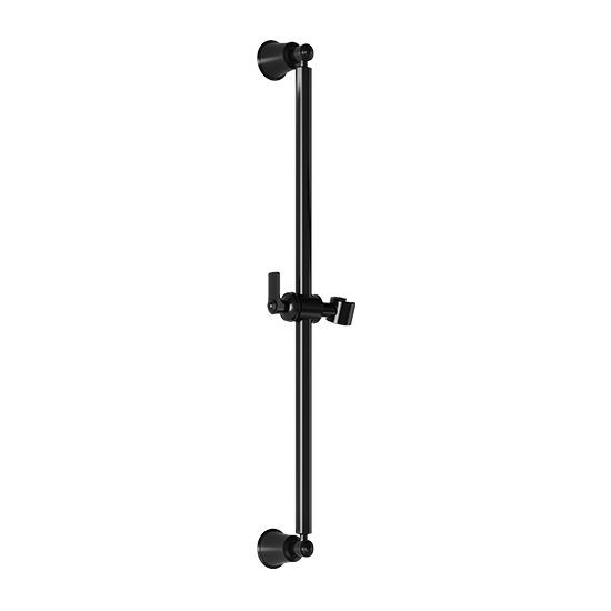 Support pour douchette sur rail 25 Rustik 5/8 po Noir