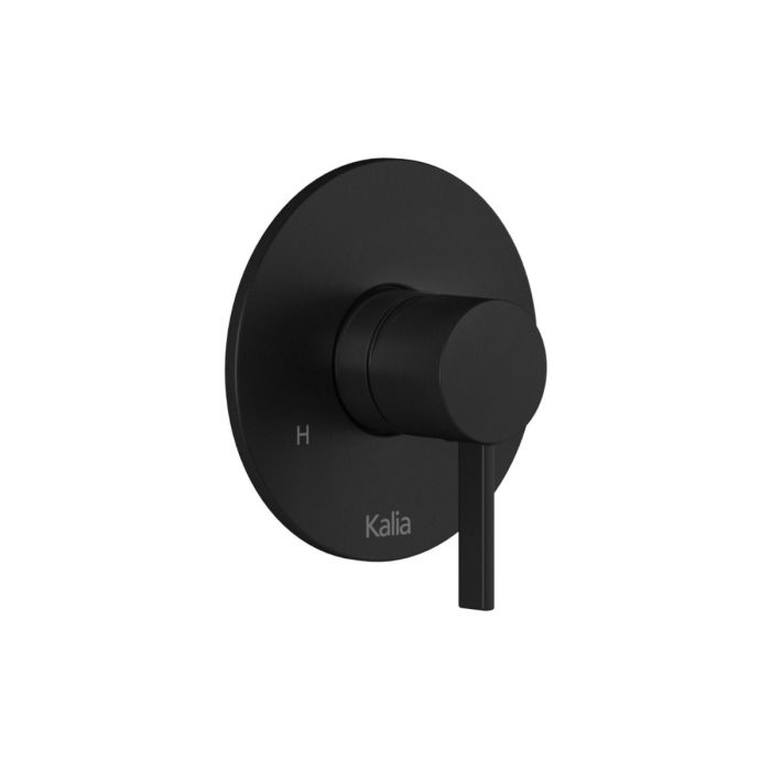 Finition pour valve à pression équilibrée ½" avec contrôle de volume (cartouche incluse) Basico 1/2 po Noir mat