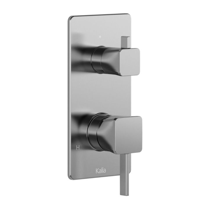 Finition pour valve à pression équilibrée Sobrio 1/2 po avec contrôle de volume et sélecteur 2 voies (cartouche incluse) Chrome