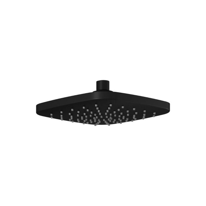 Tête de pluie carrée Sobrio de 195 mm (7 11/16 po) Noir mat