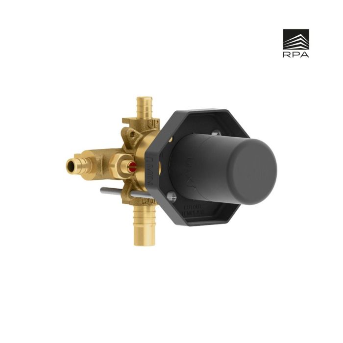 - sans cartouche Valve à pression équilibrée ½" thermostatique avec bouchon d'essai
