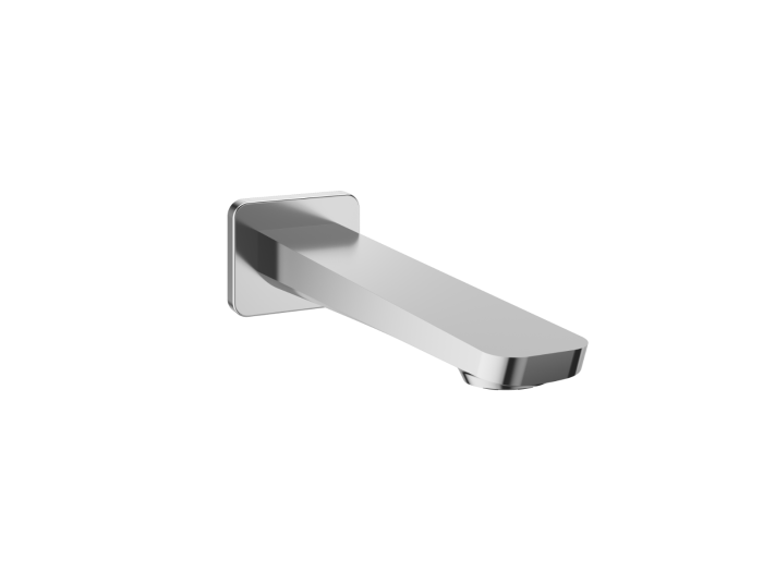 Bec de bain mural «Slip fit» Moroka 3 po Nickel pur PVS