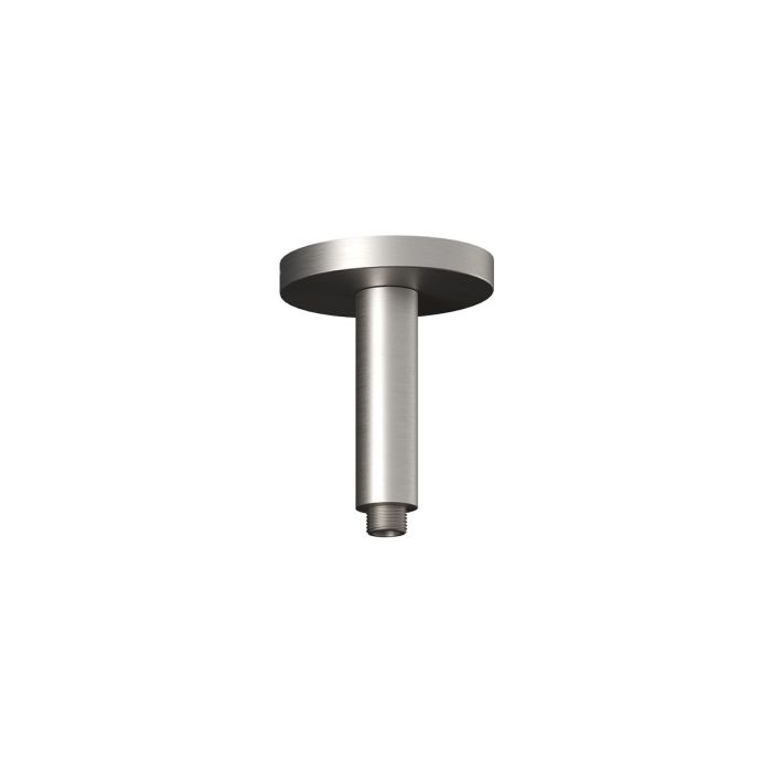Premia Bras de douche vertical Moroka 6 po avec garniture ronde Nickel pur PVS