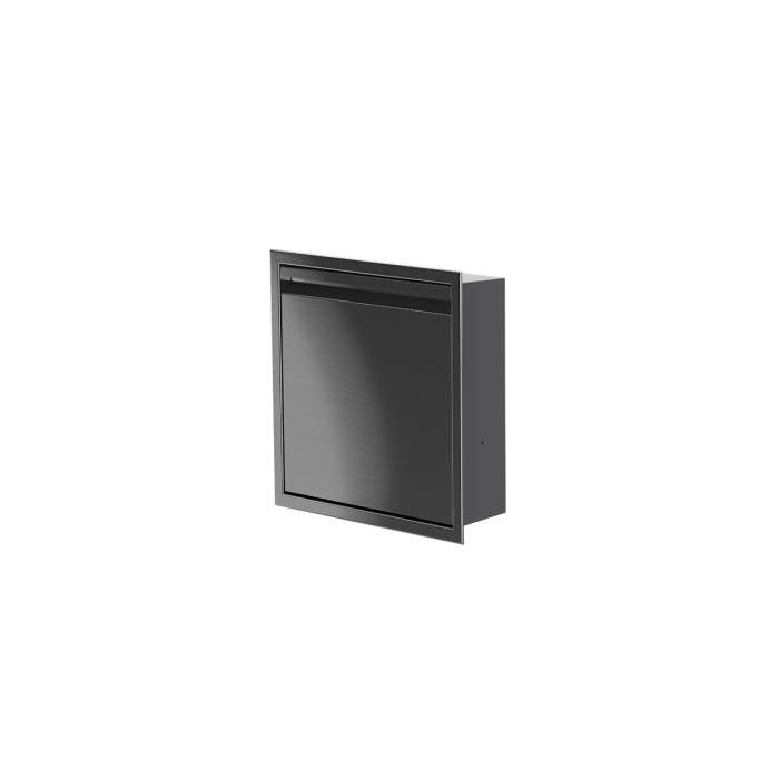 Niche de douche avec porte 12 po x 12 po PVD noir