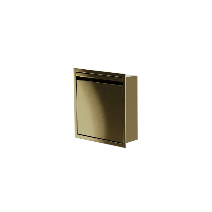 Niche de douche avec porte 12 po x 12 po PVD or
