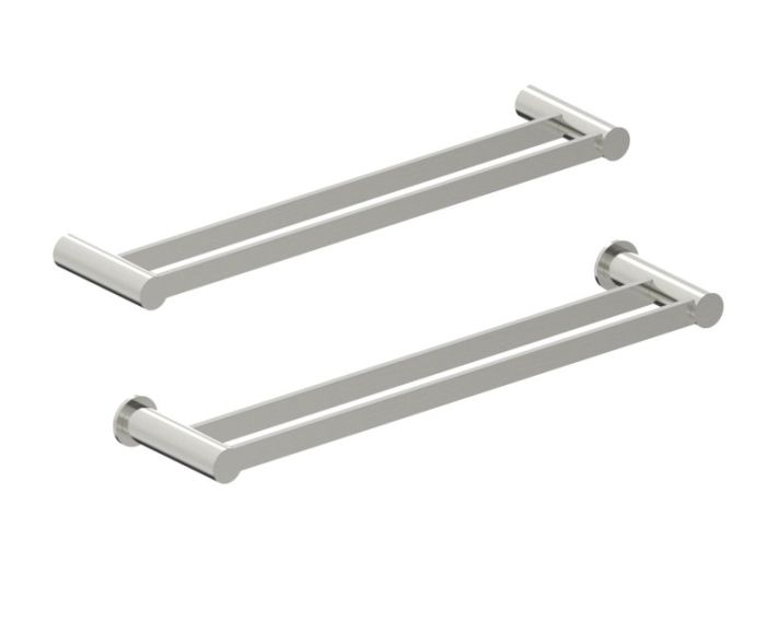 barre à serviette double 18 po PORTO 137182 nickel brossé