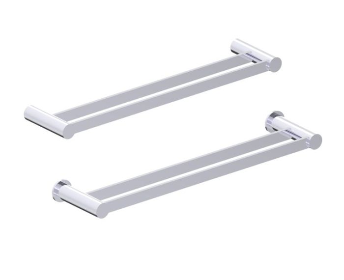 barre à serviette double 18 po PORTO 137182 chrome poli