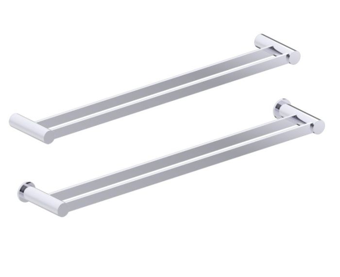barre à serviette double 24 po PORTO 137242 chrome poli