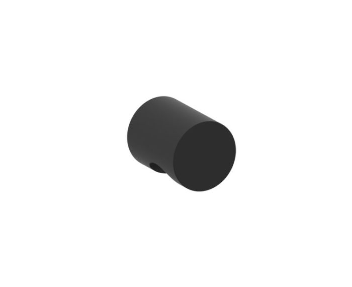 poignée simple pour porte de douche PORTO 1377503 noir mat