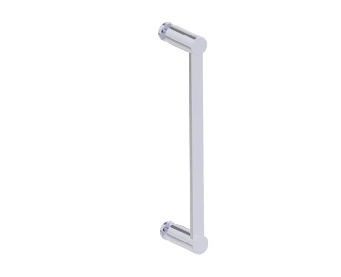 12 po poignée simple pour porte de douche en verre PORTO 1377512 chrome poli