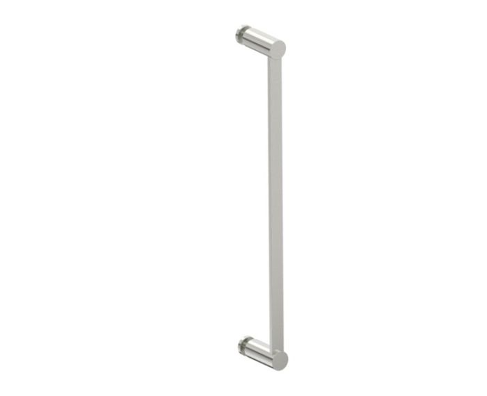 18 po poignée simple pour porte de douche en verre PORTO 1377518 nickel brossé