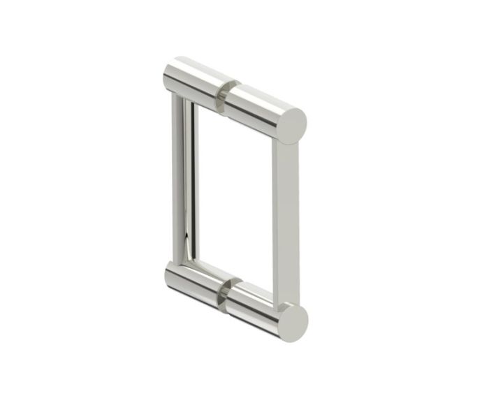 6 po poignée double pour porte de douche en verre PORTO 1377806 nickel poli