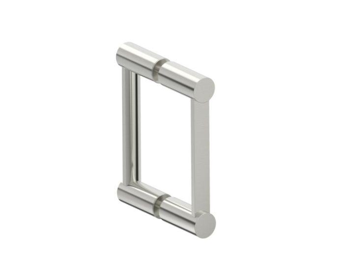 6 po poignée double pour porte de douche en verre PORTO 1377806 nickel brossé