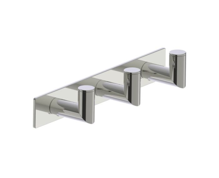 Triple Prong crochet à peignoir Deep OSLO 144134-3 nickel poli