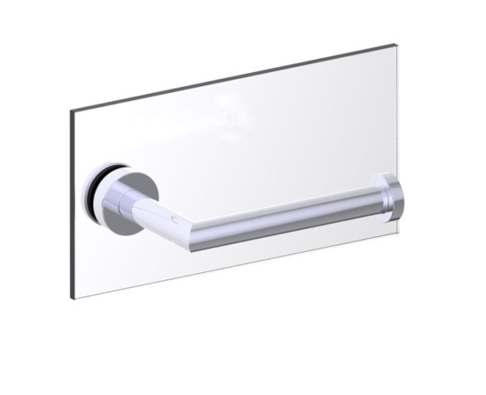 simple porte-papier hygiénique traversant pour verre OSLO 144151TG chrome poli