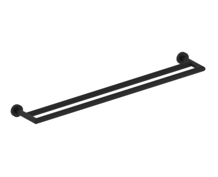 barre à serviette double 24 po OSLO 144242 noir mat